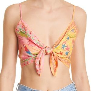 FARM RIO Mixed Scarves Bralette | Medium